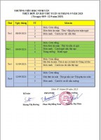 Thực đơn tuần 1 NH 2025-2026