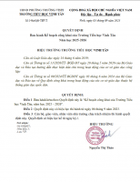 Quyết định ban hành KH công khai TT 09