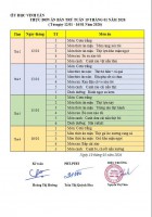 Tuần ăn BT tuần 19