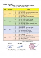 THỰC ĐƠN ĂN BÁN TRÚ TUẦN 21