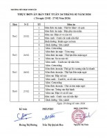 Thực đợn ăn bán trú tuần 24