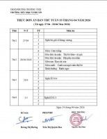 THỰC ĐƠN THỰC TUẦN 33