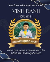 VINH DANH HỌC SINH TIÊU BIỂU