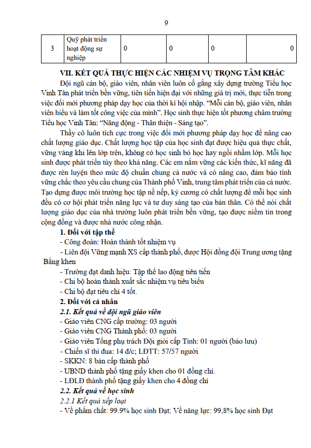 BÁO CÁO THƯỜNG NIÊN T9