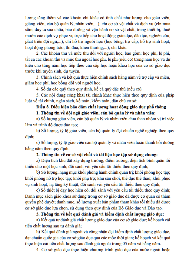 KẾ HOẠCH CÔNG KHAI THEO TT 09 NH 25 26 T3