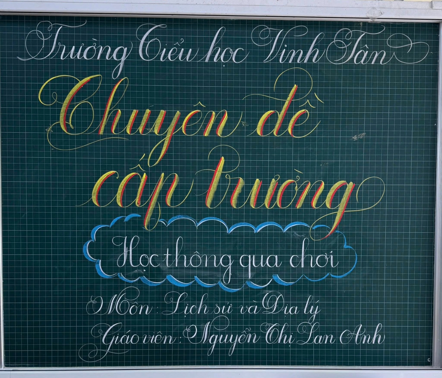 CHUYÊN ĐỀ CẤP TRƯỜNG ✨ Học thông qua chơi – Môn Lịch sử và Địa lí ✨