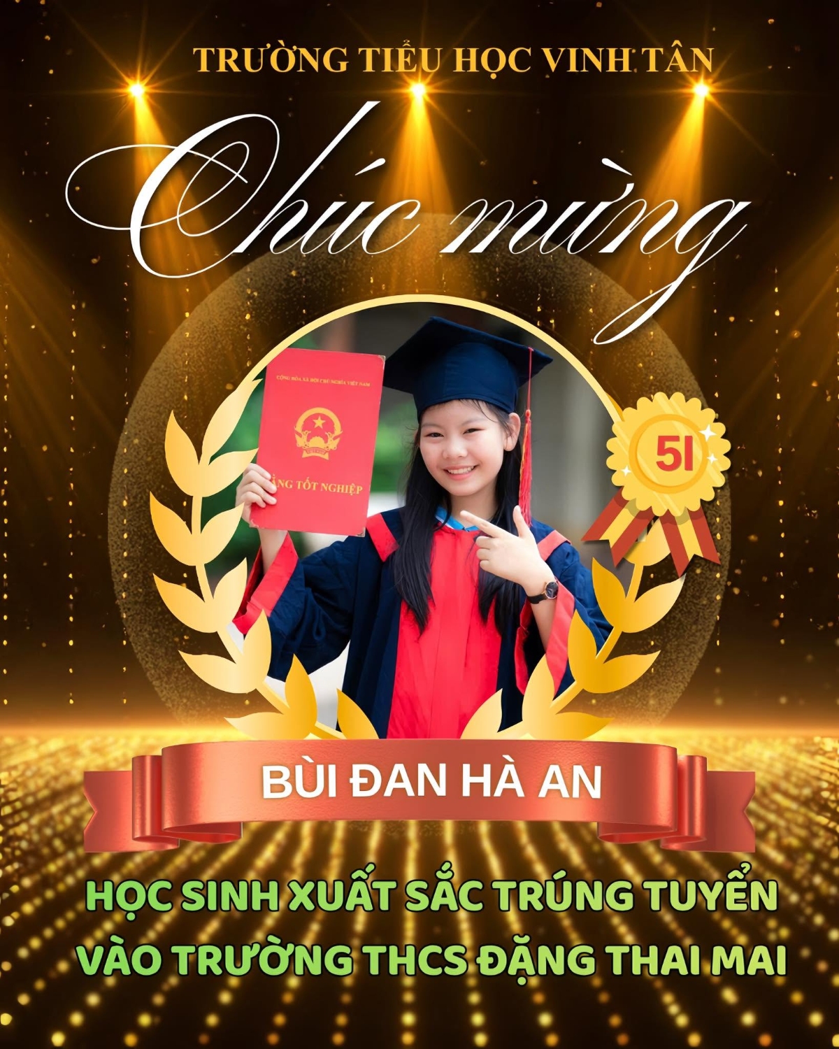 Từ mái trường Vinh Tân đến cánh cửa của những ước mơ mới
